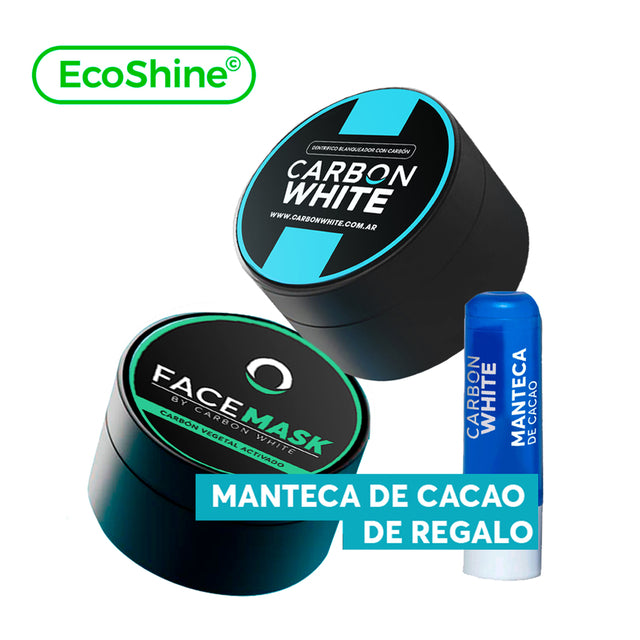 COMBO Blanqueador dental + Face Mask + Manteca de cacao de Regalo