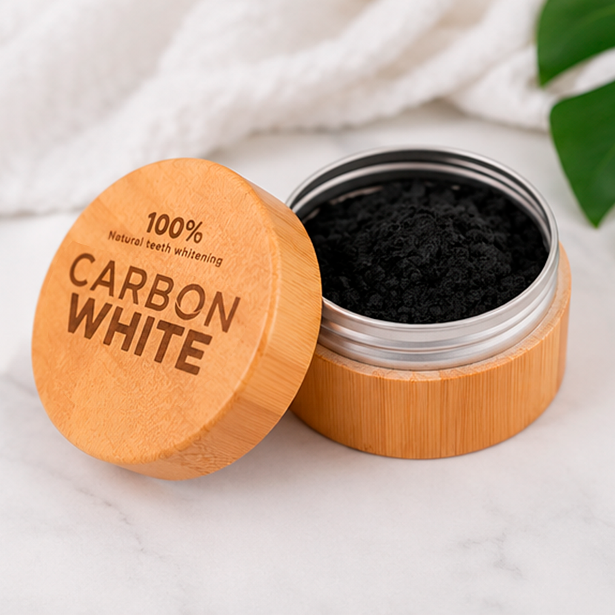 2x1 Carbon Activado Envase Ecologico + Cepillo Bambú de Regalo